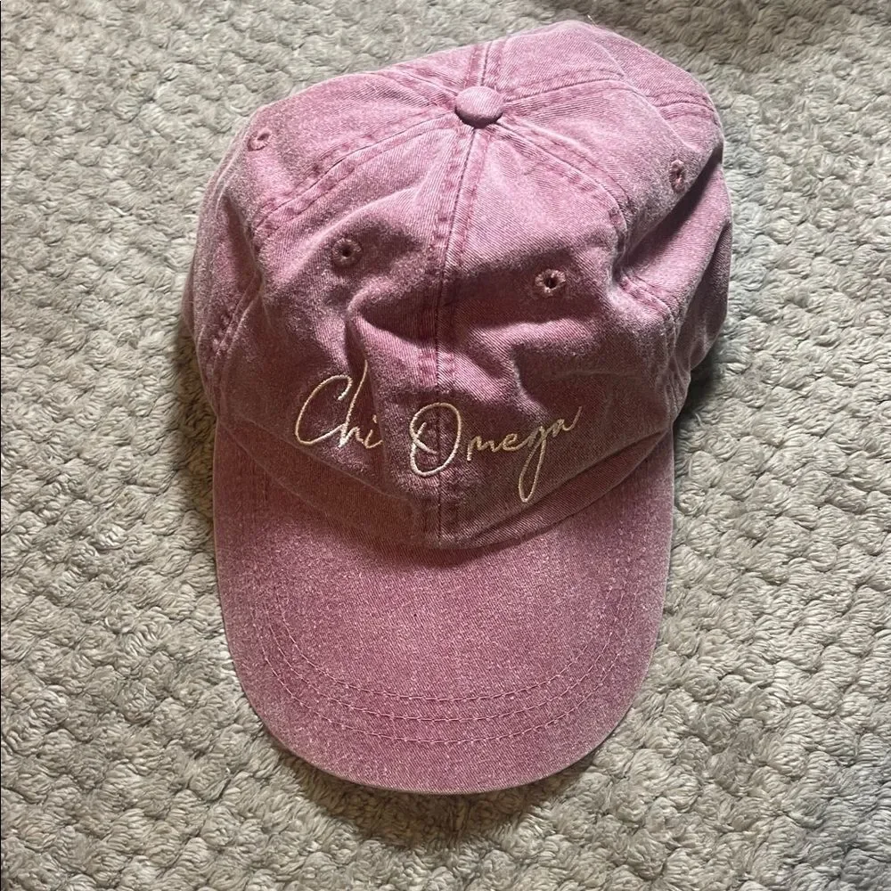 Adams Mauve Baseball Cap with Eiffel Tower Detail